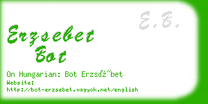 erzsebet bot business card